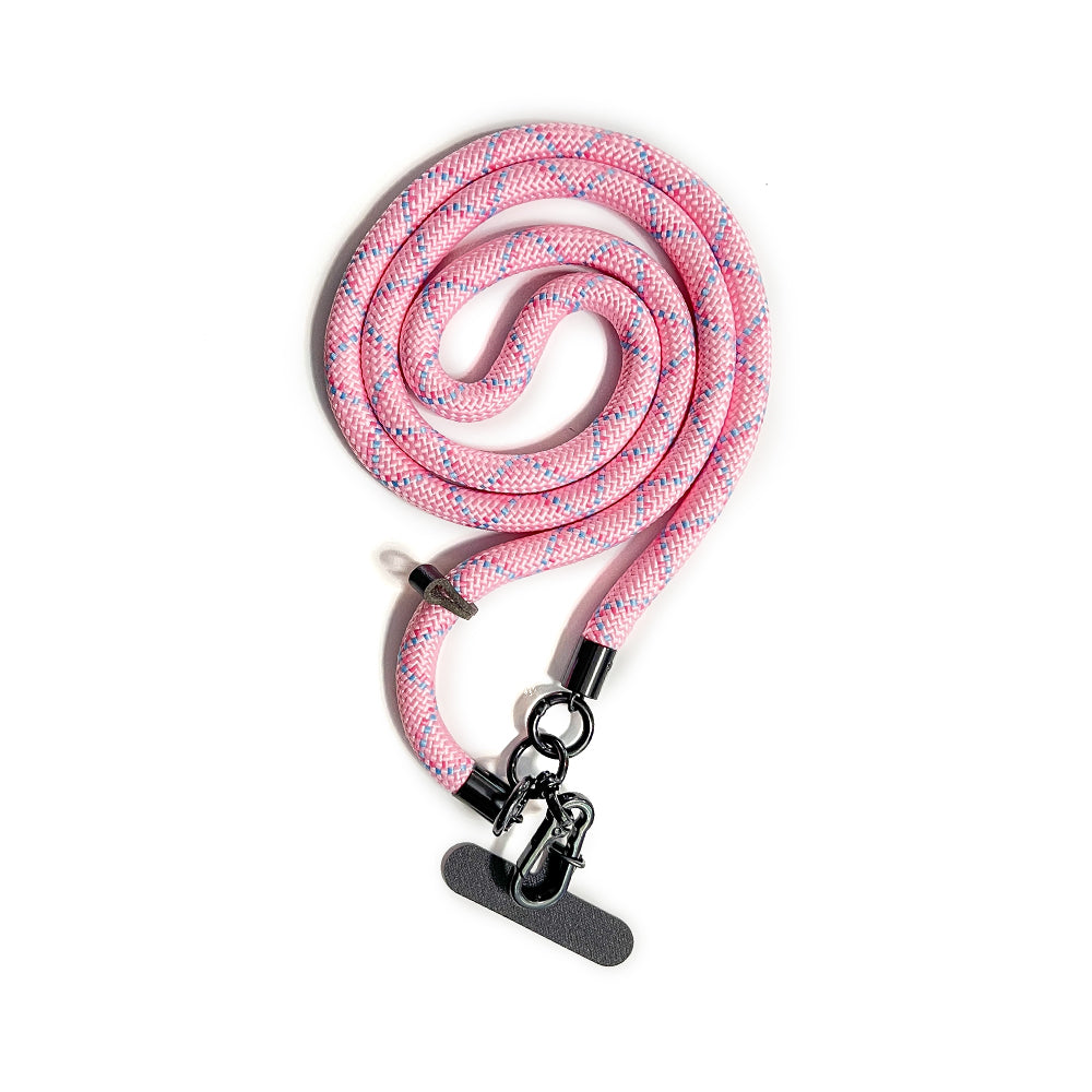 Crossbody Rope Phone Strap - Pink