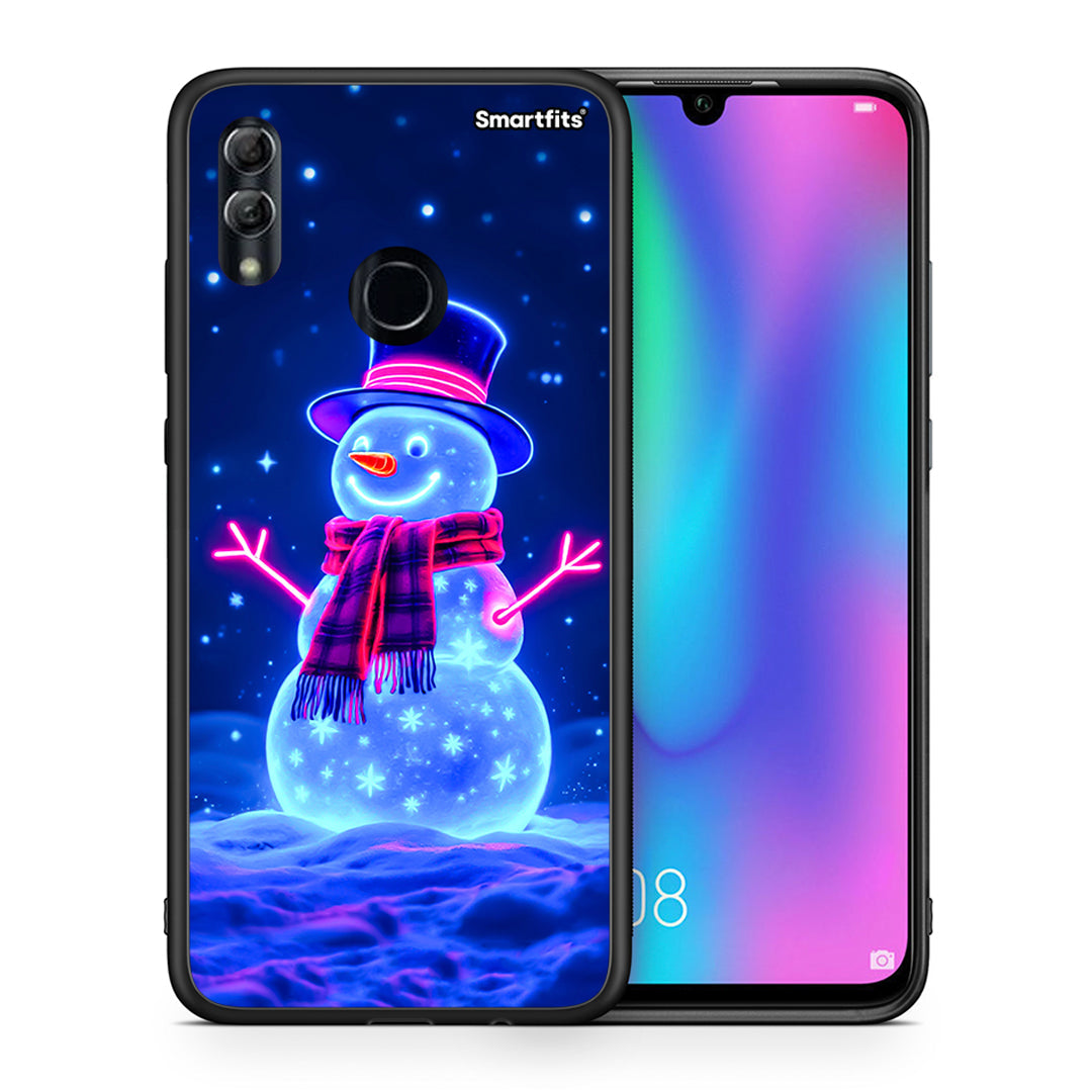 Christmas Neon Snowman - Honor 8x θήκη