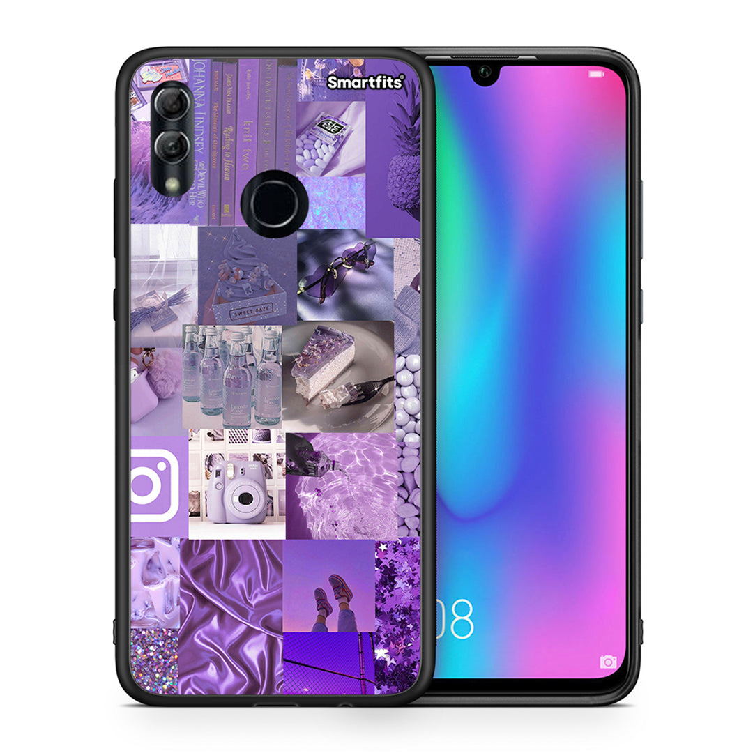 Purple Aesthetic Collage - Honor 10 Lite θήκη