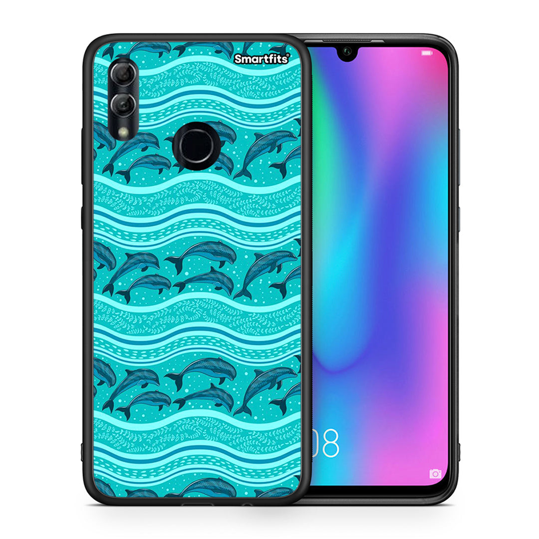 Swimming Dolphins - Honor 8x case