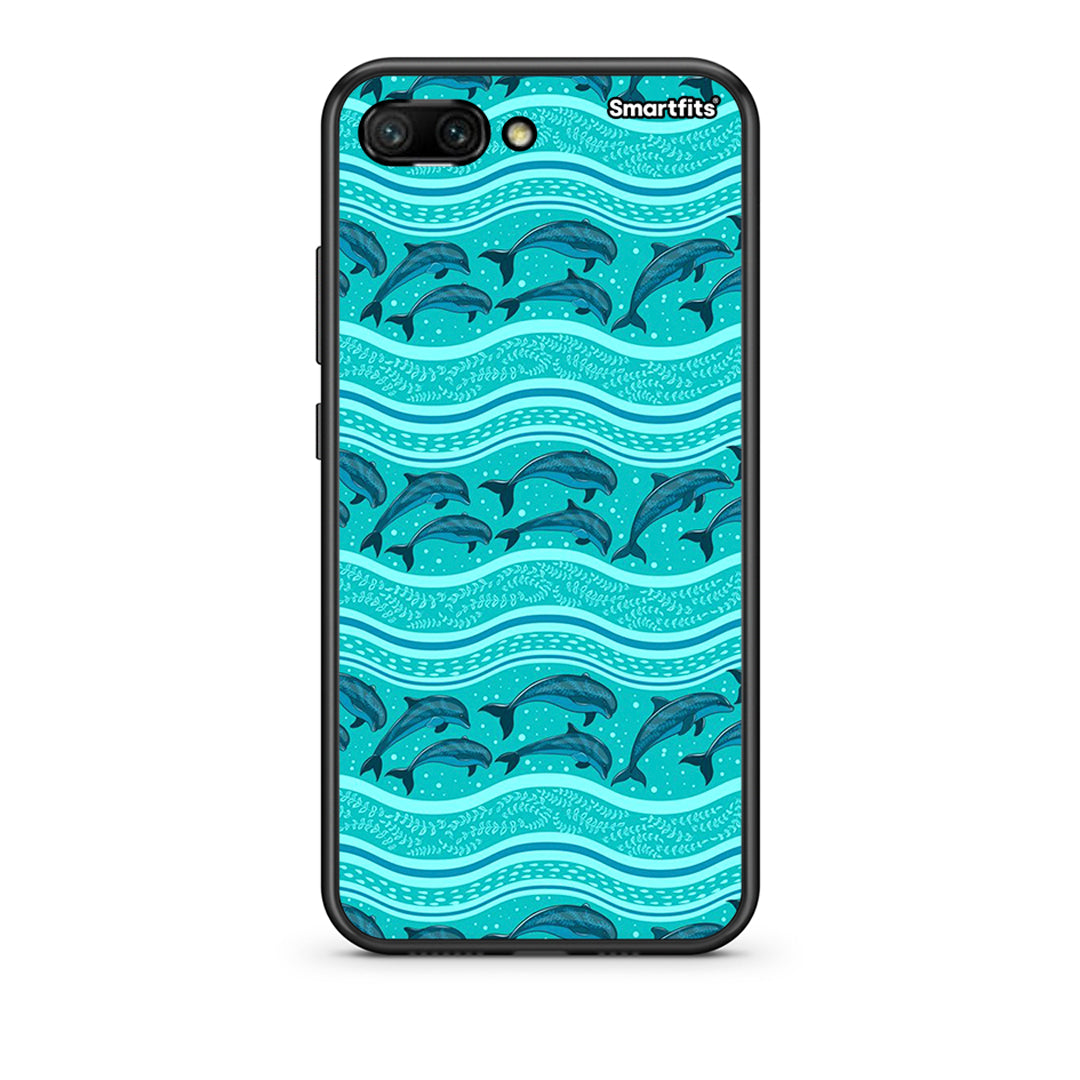 Swimming Dolphins - Honor 10 case