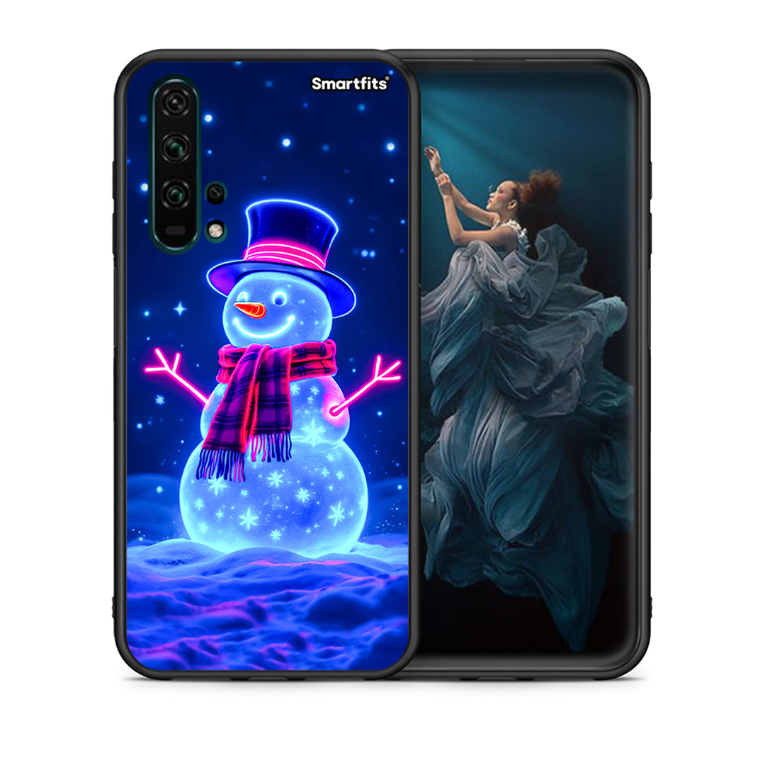 Christmas Neon Snowman - Honor 20 Pro θήκη