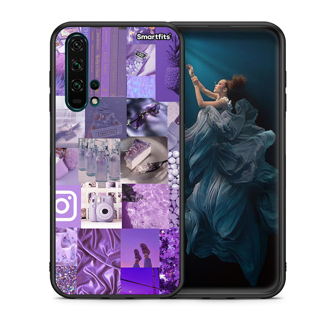 Purple Aesthetic Collage - Honor 20 Pro θήκη