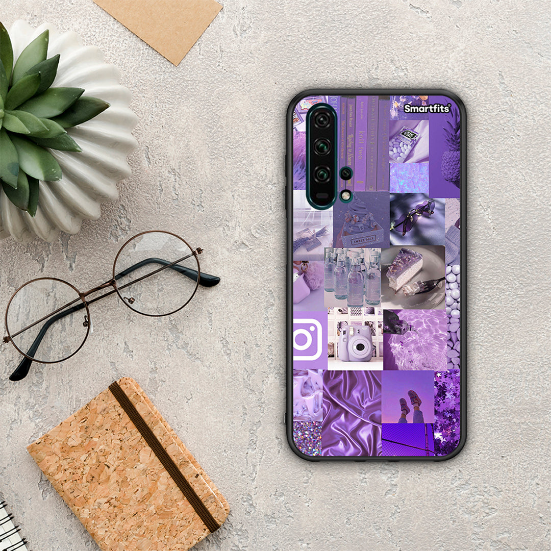 Purple Aesthetic Collage - Honor 20 Pro θήκη