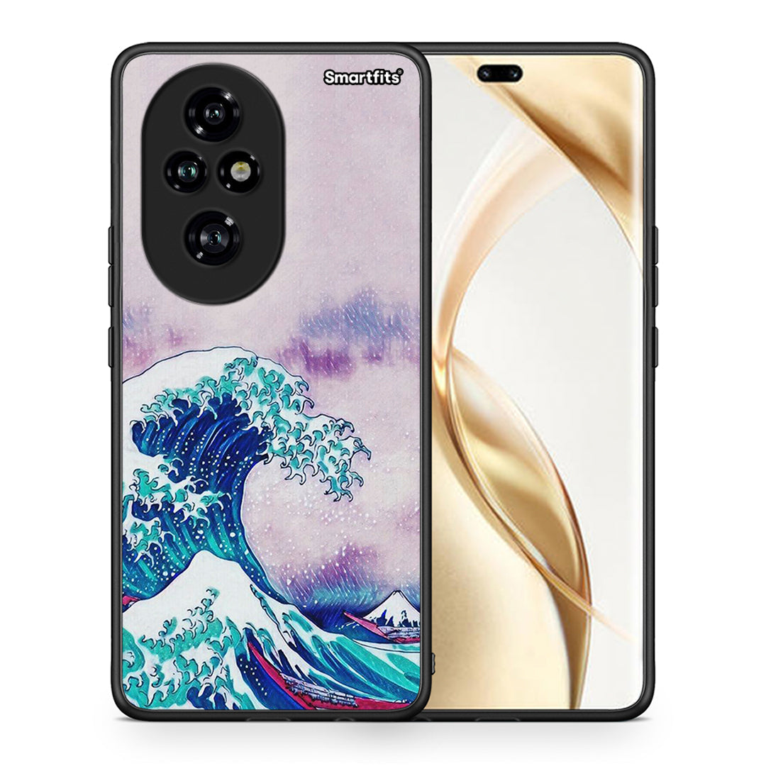 Θήκη Honor 200 Pro 5G Blue Waves από τη Smartfits με σχέδιο στο πίσω μέρος και μαύρο περίβλημα | Honor 200 Pro 5G Blue Waves case with colorful back and black bezels