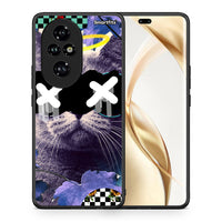 Thumbnail for Θήκη Honor 200 Pro 5G Cat Collage από τη Smartfits με σχέδιο στο πίσω μέρος και μαύρο περίβλημα | Honor 200 Pro 5G Cat Collage case with colorful back and black bezels