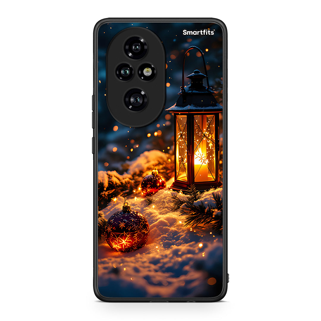 Honor 200 Pro 5G Christmas Ornaments θήκη από τη Smartfits με σχέδιο στο πίσω μέρος και μαύρο περίβλημα | Smartphone case with colorful back and black bezels by Smartfits