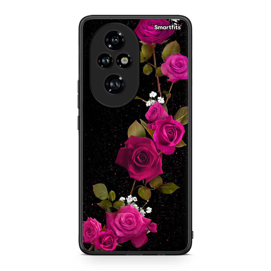 4 - Honor 200 Pro 5G Red Roses Flower case, cover, bumper