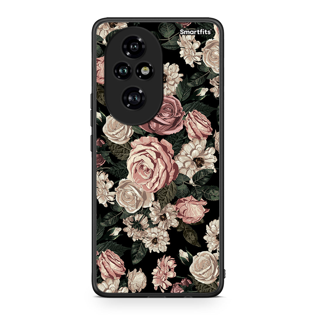 4 - Honor 200 Pro 5G Wild Roses Flower case, cover, bumper