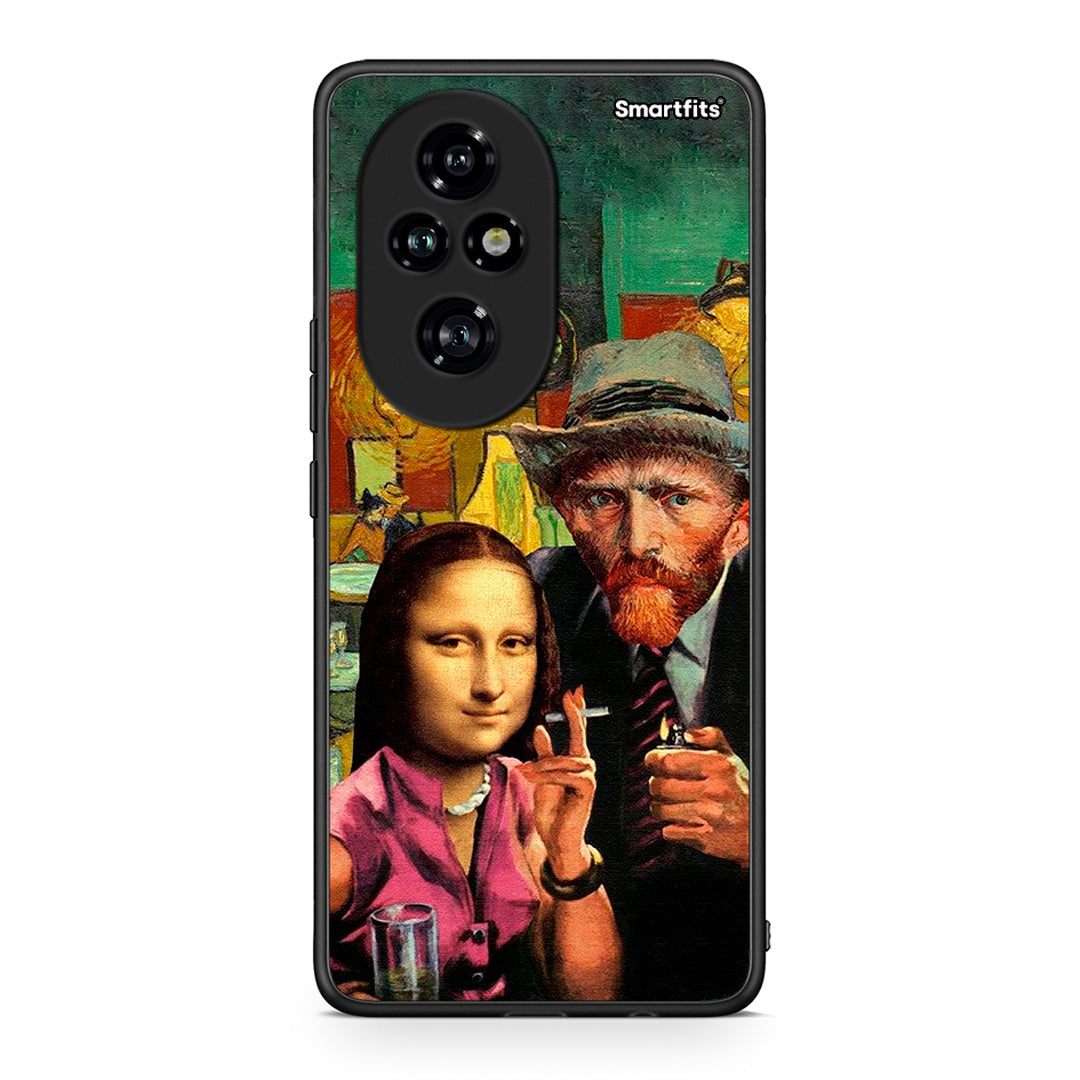 Honor 200 Pro 5G Funny Art θήκη από τη Smartfits με σχέδιο στο πίσω μέρος και μαύρο περίβλημα | Smartphone case with colorful back and black bezels by Smartfits