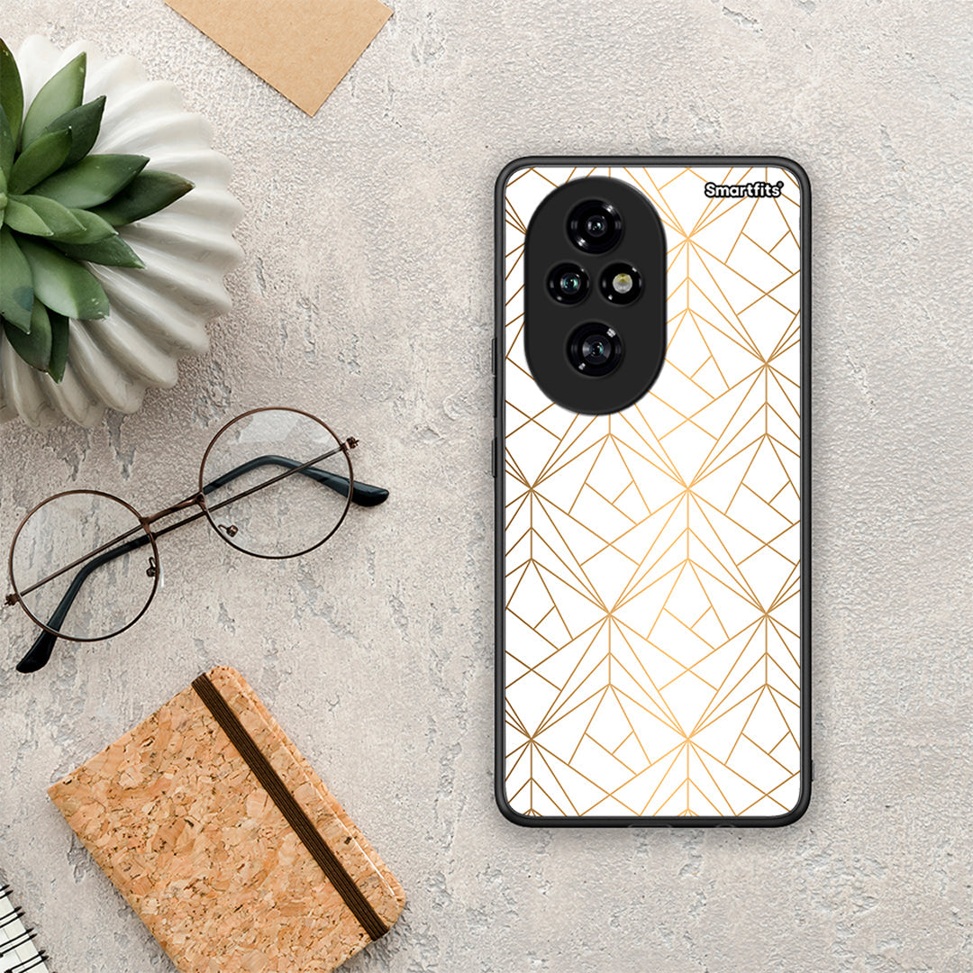 Geometric Luxury White - Honor 200 Pro 5G θήκη