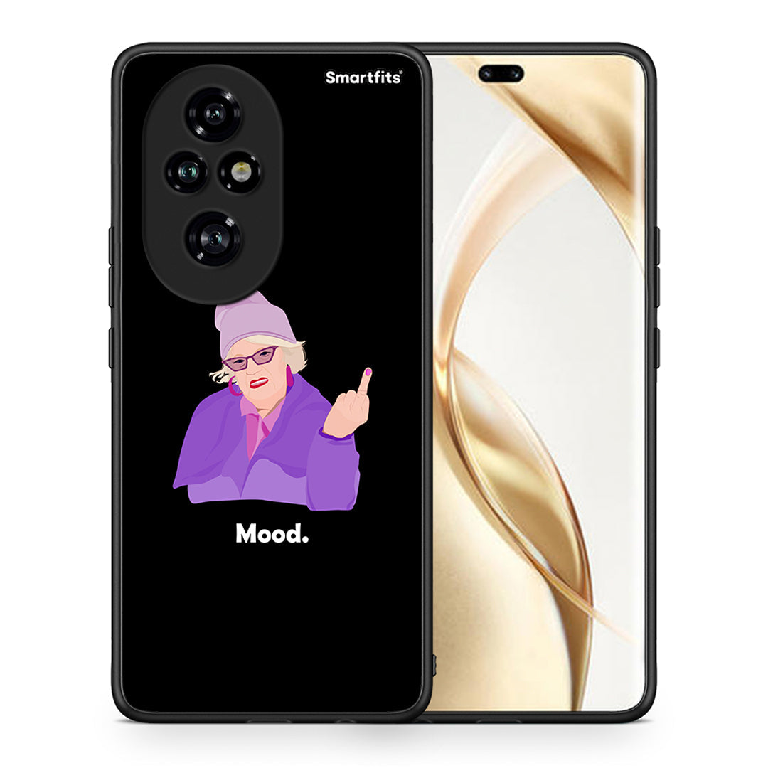 Θήκη Honor 200 Pro 5G Grandma Mood Black από τη Smartfits με σχέδιο στο πίσω μέρος και μαύρο περίβλημα | Honor 200 Pro 5G Grandma Mood Black case with colorful back and black bezels