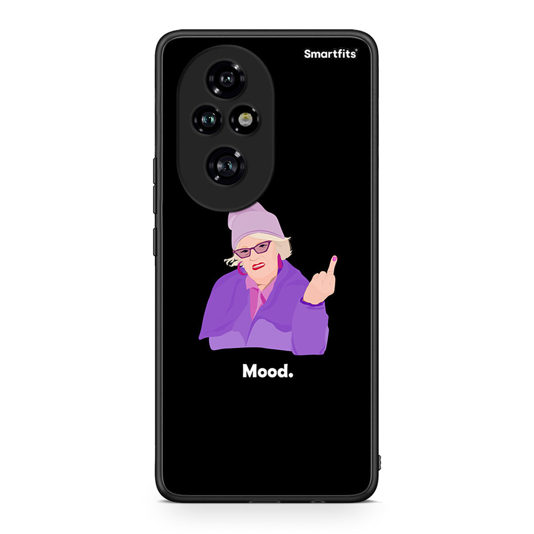 Honor 200 Pro 5G Grandma Mood Black θήκη από τη Smartfits με σχέδιο στο πίσω μέρος και μαύρο περίβλημα | Smartphone case with colorful back and black bezels by Smartfits