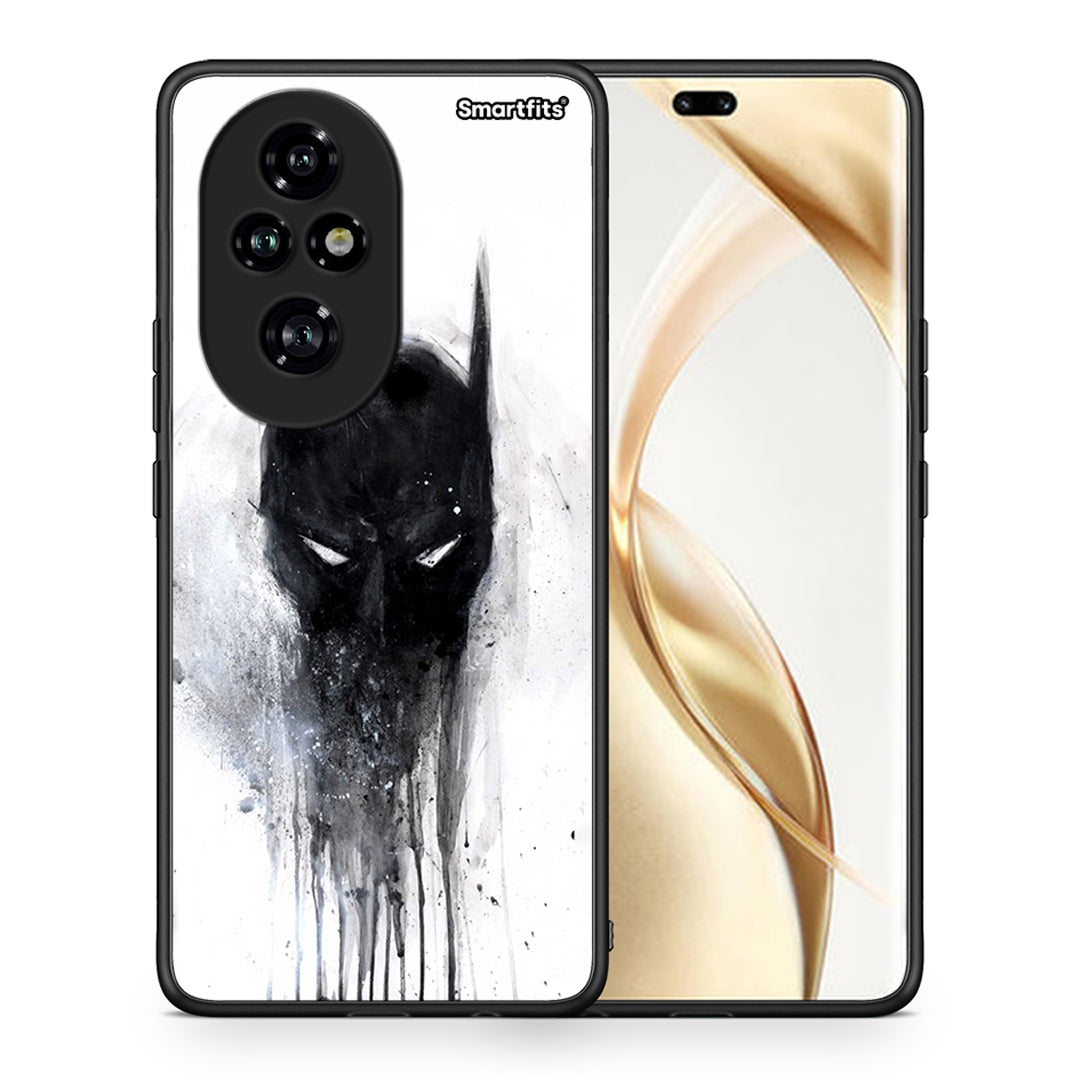 Θήκη Honor 200 Pro 5G Paint Bat Hero από τη Smartfits με σχέδιο στο πίσω μέρος και μαύρο περίβλημα | Honor 200 Pro 5G Paint Bat Hero case with colorful back and black bezels