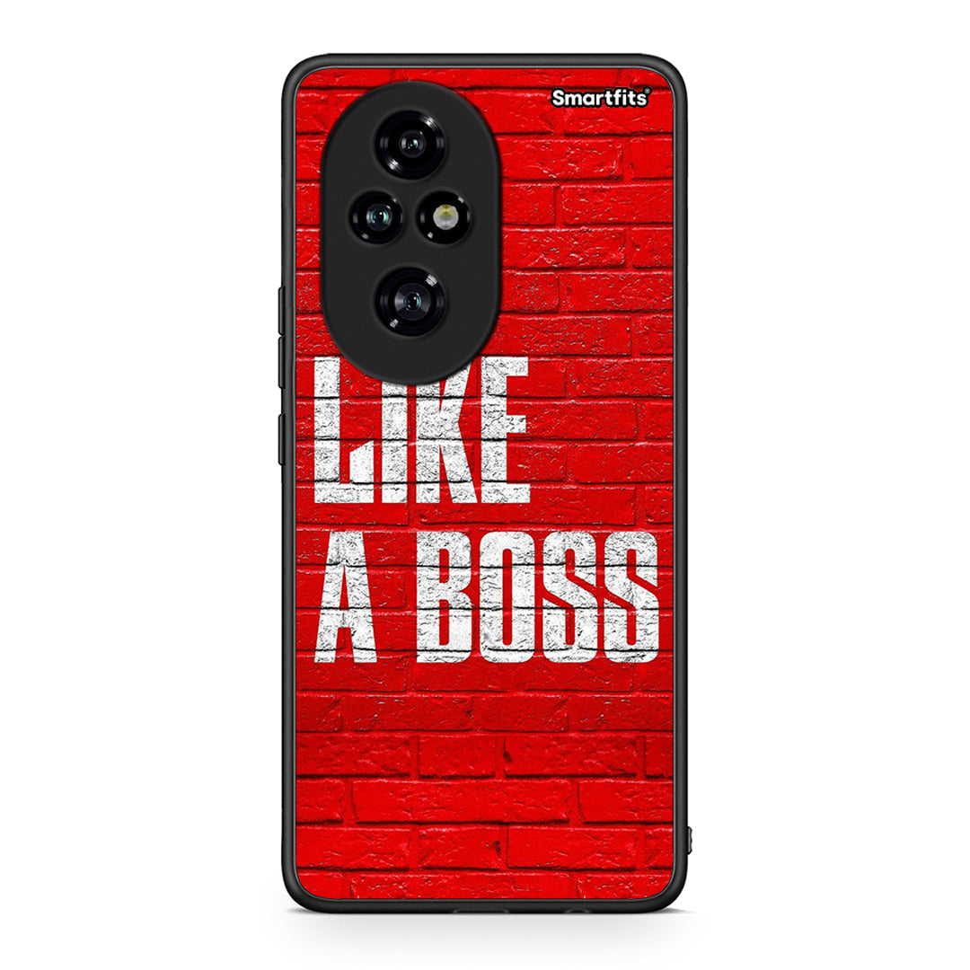 Honor 200 Pro 5G Like A Boss θήκη από τη Smartfits με σχέδιο στο πίσω μέρος και μαύρο περίβλημα | Smartphone case with colorful back and black bezels by Smartfits