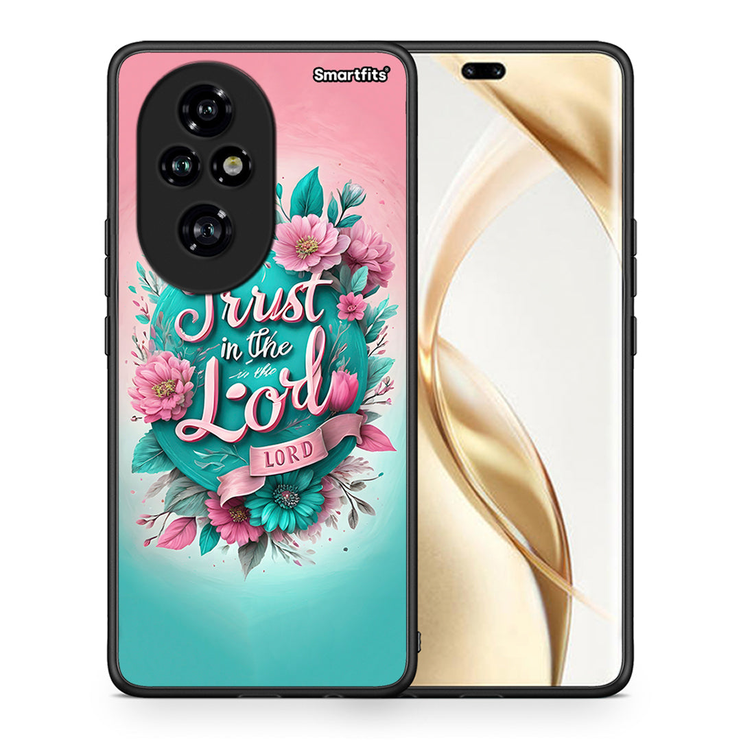 Θήκη Honor 200 Pro 5G Lord Trust από τη Smartfits με σχέδιο στο πίσω μέρος και μαύρο περίβλημα | Honor 200 Pro 5G Lord Trust case with colorful back and black bezels