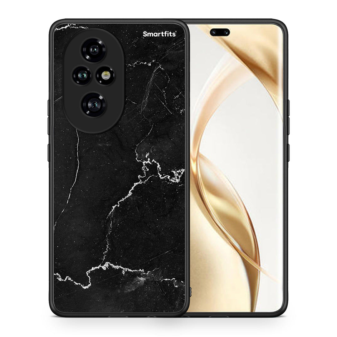 Θήκη Honor 200 Pro 5G Marble Black από τη Smartfits με σχέδιο στο πίσω μέρος και μαύρο περίβλημα | Honor 200 Pro 5G Marble Black case with colorful back and black bezels