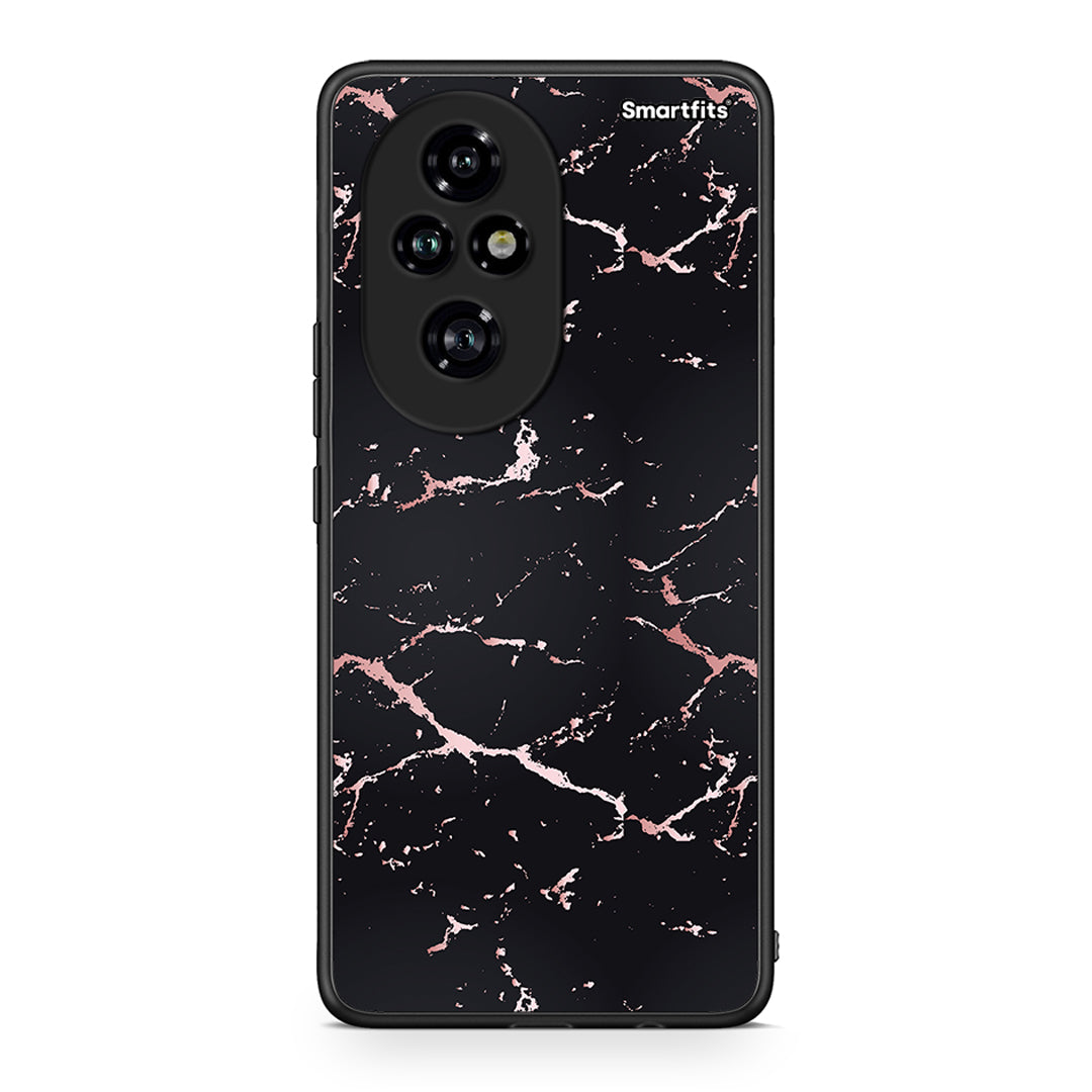 4 - Honor 200 Pro 5G Black Rosegold Marble case, cover, bumper