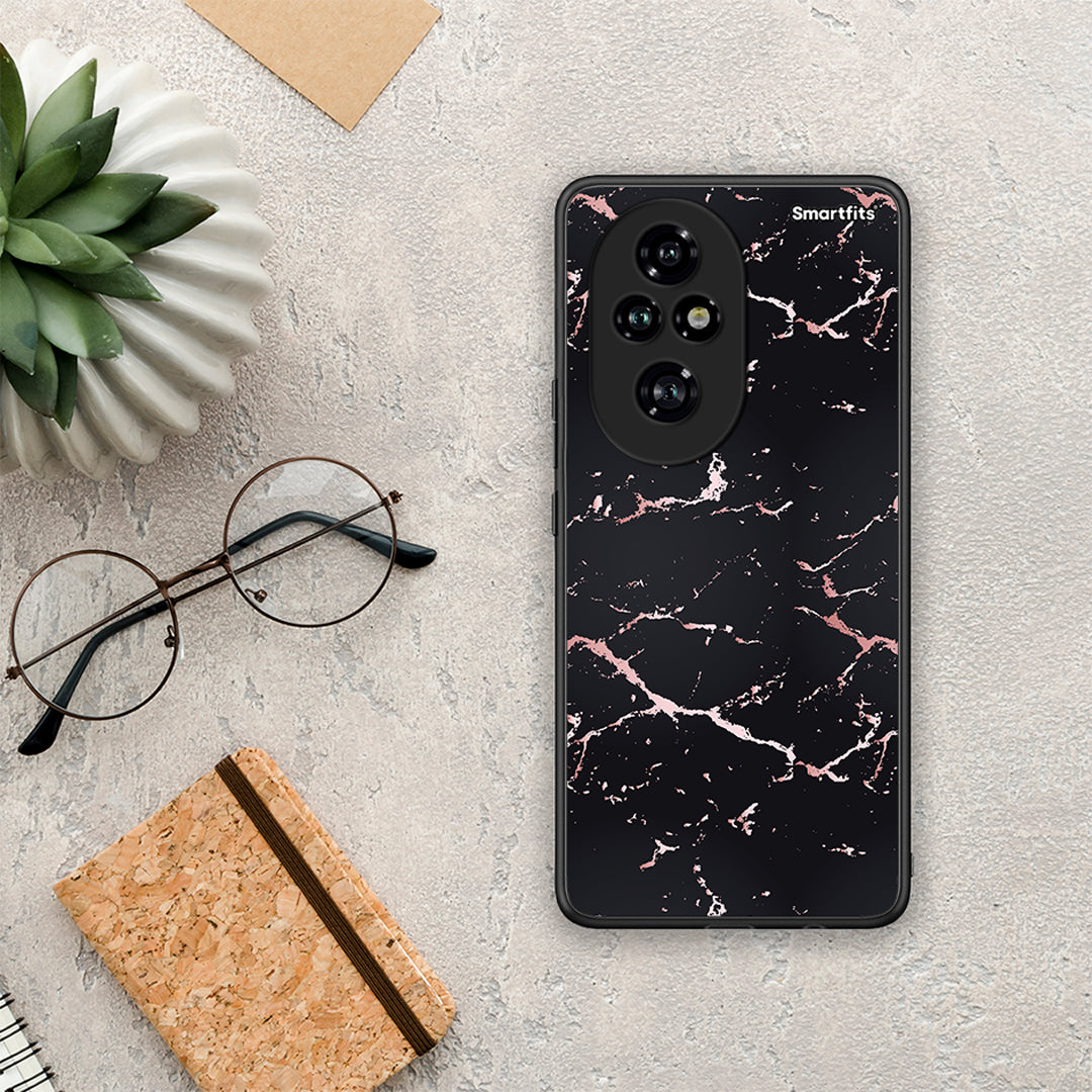 Marble Black Rosegold - Honor 200 Pro 5G θήκη