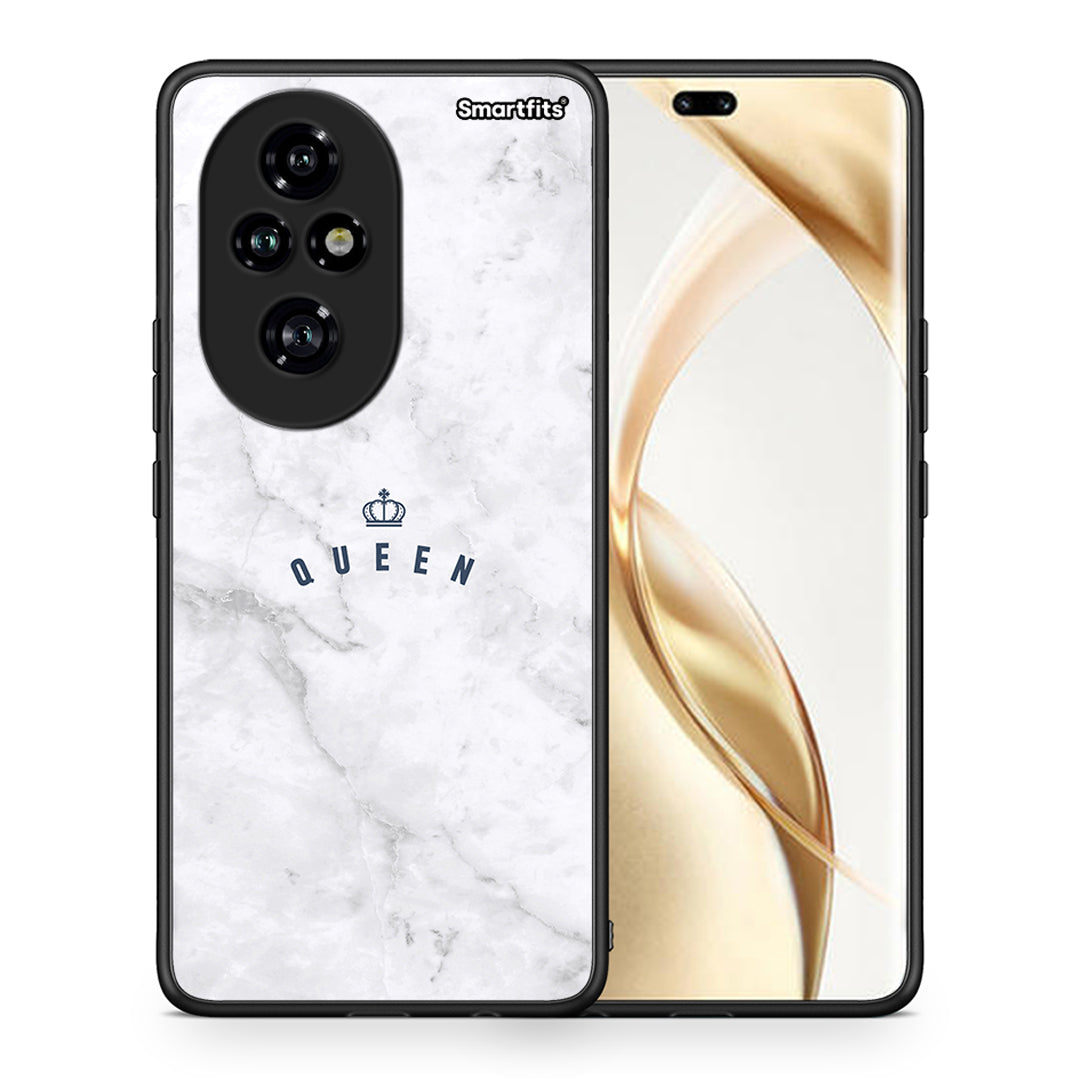 Θήκη Honor 200 Pro 5G Queen Marble από τη Smartfits με σχέδιο στο πίσω μέρος και μαύρο περίβλημα | Honor 200 Pro 5G Queen Marble case with colorful back and black bezels