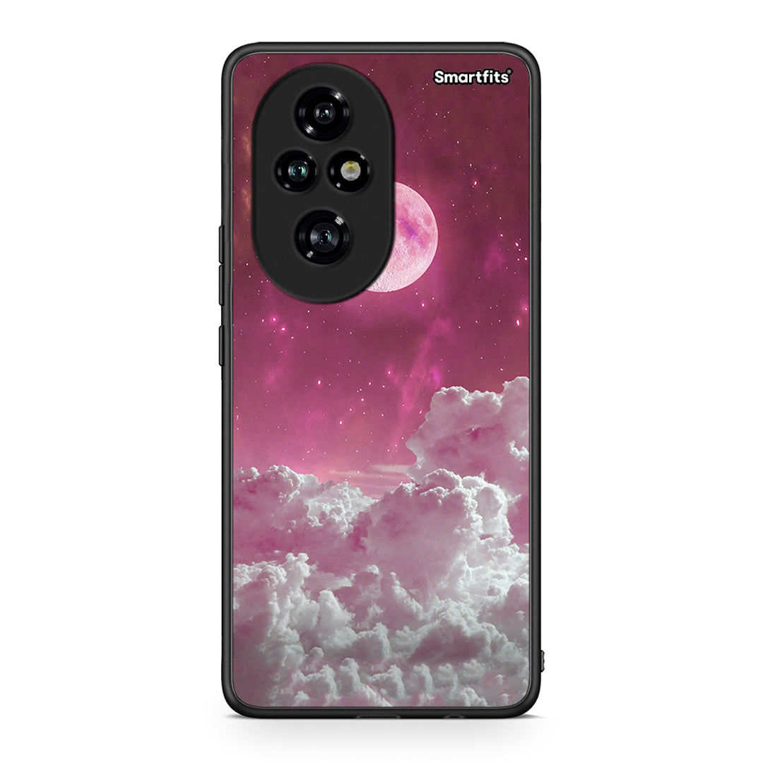 Honor 200 Pro 5G Pink Moon Θήκη από τη Smartfits με σχέδιο στο πίσω μέρος και μαύρο περίβλημα | Smartphone case with colorful back and black bezels by Smartfits