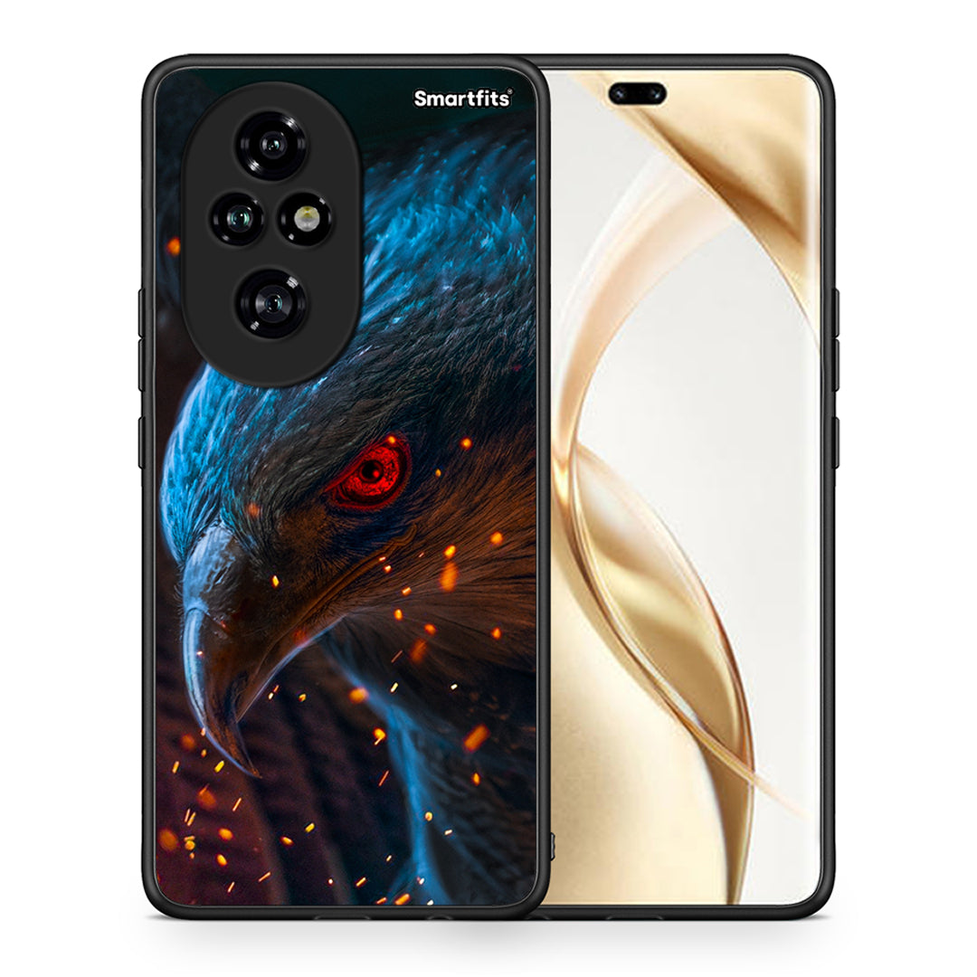 Θήκη Honor 200 Pro 5G Eagle PopArt από τη Smartfits με σχέδιο στο πίσω μέρος και μαύρο περίβλημα | Honor 200 Pro 5G Eagle PopArt case with colorful back and black bezels