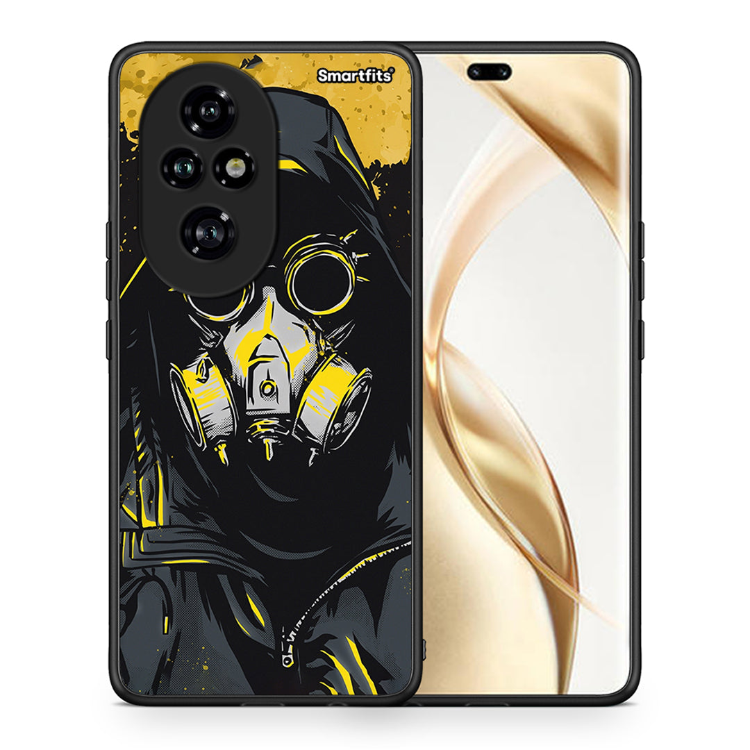 Θήκη Honor 200 Pro 5G Mask PopArt από τη Smartfits με σχέδιο στο πίσω μέρος και μαύρο περίβλημα | Honor 200 Pro 5G Mask PopArt case with colorful back and black bezels