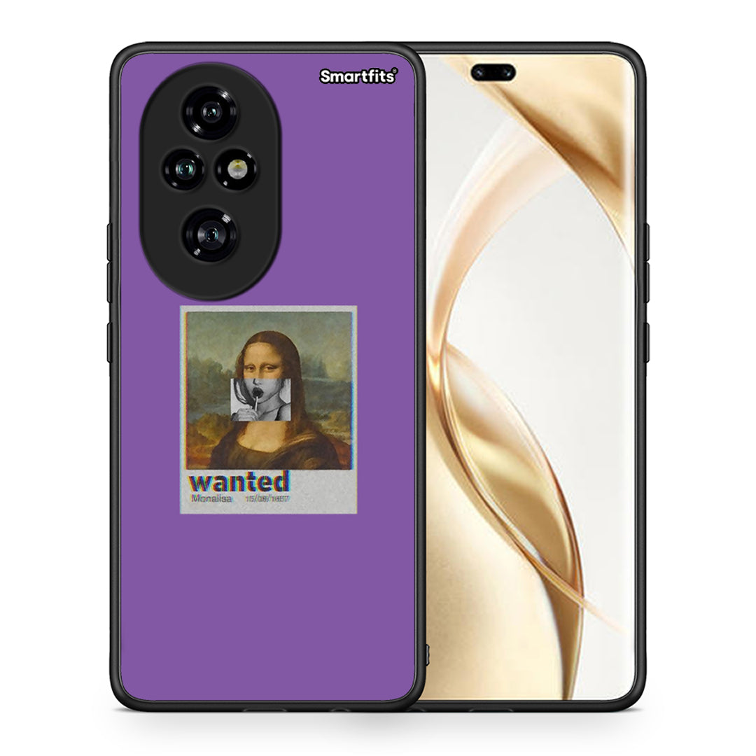 Θήκη Honor 200 Pro 5G Monalisa Popart από τη Smartfits με σχέδιο στο πίσω μέρος και μαύρο περίβλημα | Honor 200 Pro 5G Monalisa Popart case with colorful back and black bezels