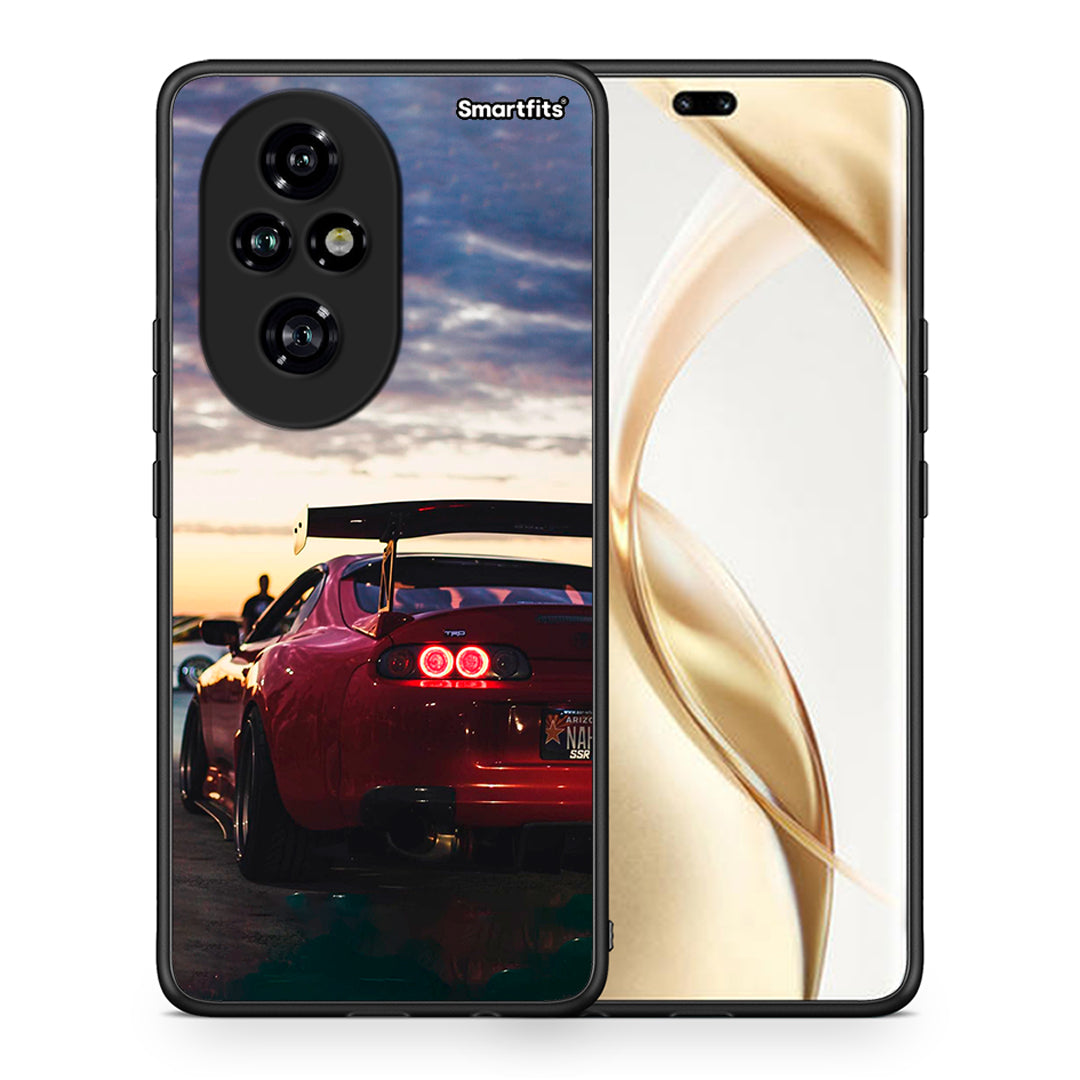 Θήκη Honor 200 Pro 5G Racing Supra από τη Smartfits με σχέδιο στο πίσω μέρος και μαύρο περίβλημα | Honor 200 Pro 5G Racing Supra case with colorful back and black bezels