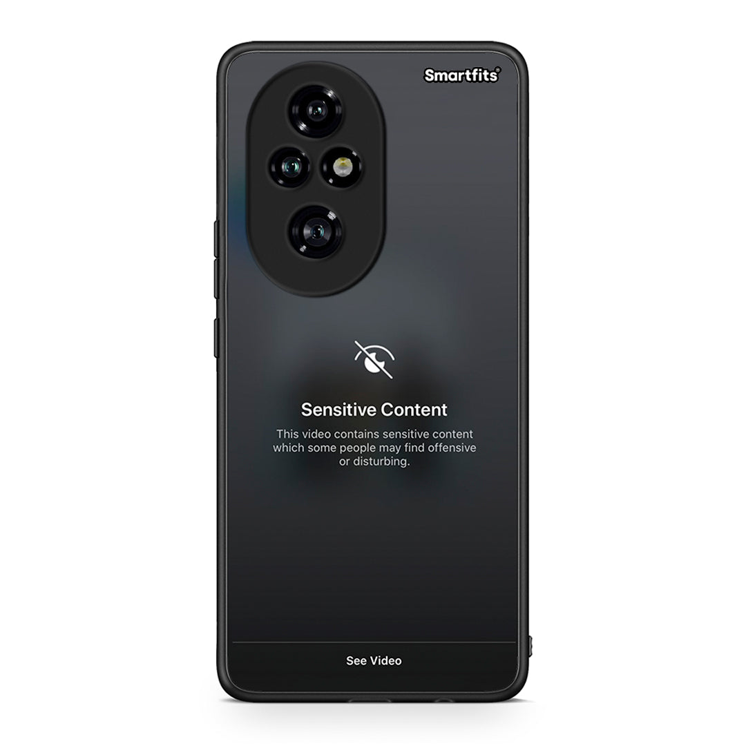 Honor 200 Pro 5G Sensitive Content θήκη από τη Smartfits με σχέδιο στο πίσω μέρος και μαύρο περίβλημα | Smartphone case with colorful back and black bezels by Smartfits