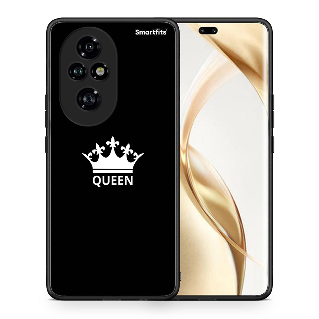 Θήκη Honor 200 Pro 5G Queen Valentine από τη Smartfits με σχέδιο στο πίσω μέρος και μαύρο περίβλημα | Honor 200 Pro 5G Queen Valentine case with colorful back and black bezels