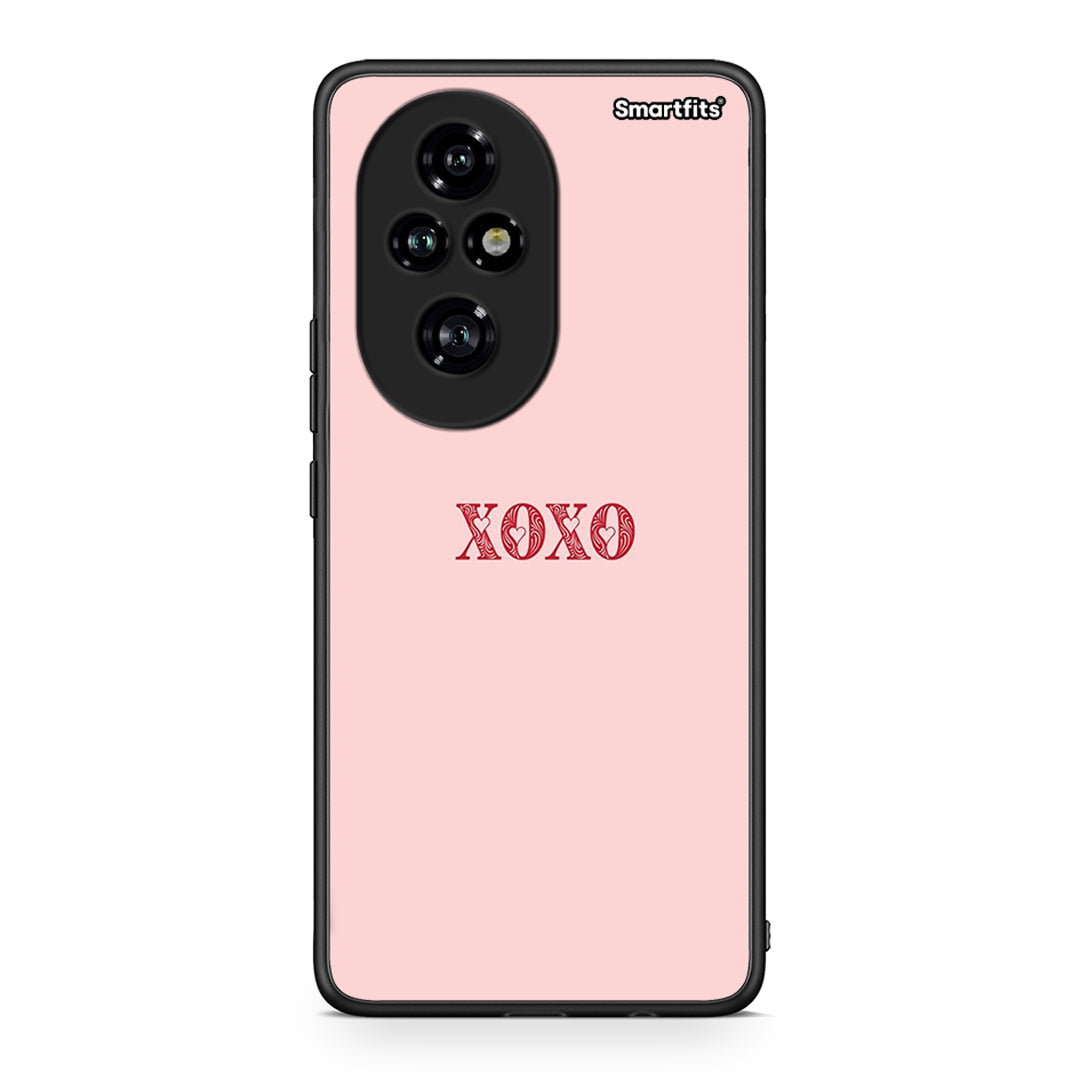 Honor 200 Pro 5G XOXO Love θήκη από τη Smartfits με σχέδιο στο πίσω μέρος και μαύρο περίβλημα | Smartphone case with colorful back and black bezels by Smartfits