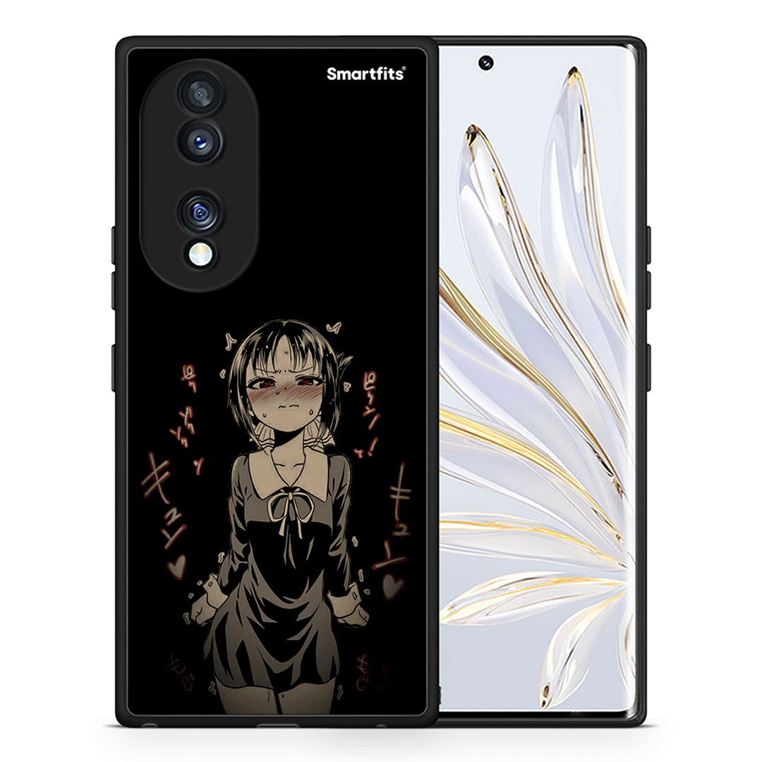 Θήκη Honor 70 5G Anime Girl από τη Smartfits με σχέδιο στο πίσω μέρος και μαύρο περίβλημα | Honor 70 5G Anime Girl Case with Colorful Back and Black Bezels