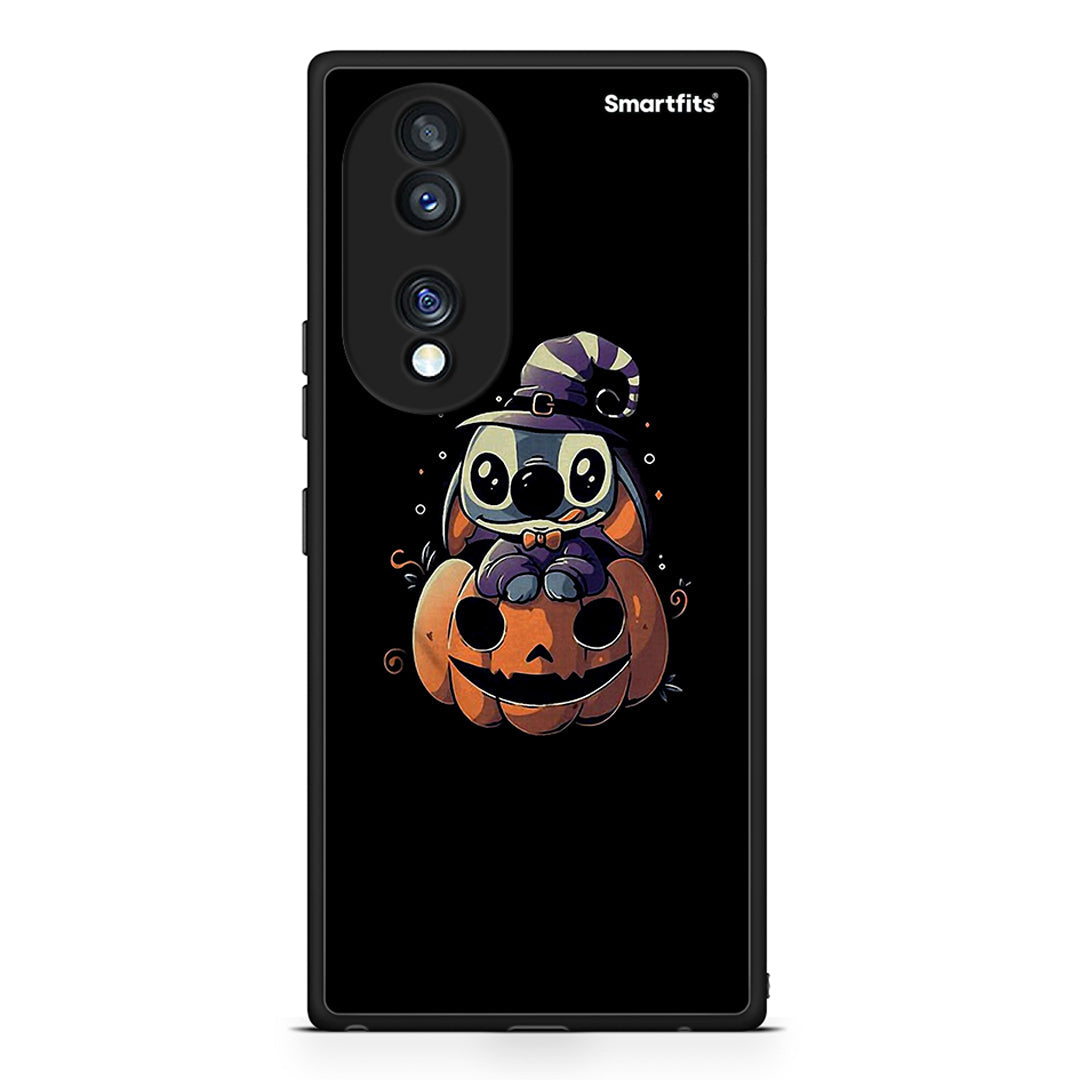 Θήκη Honor 70 5G Halloween Stitch από τη Smartfits με σχέδιο στο πίσω μέρος και μαύρο περίβλημα | Honor 70 5G Halloween Stitch Case with Colorful Back and Black Bezels