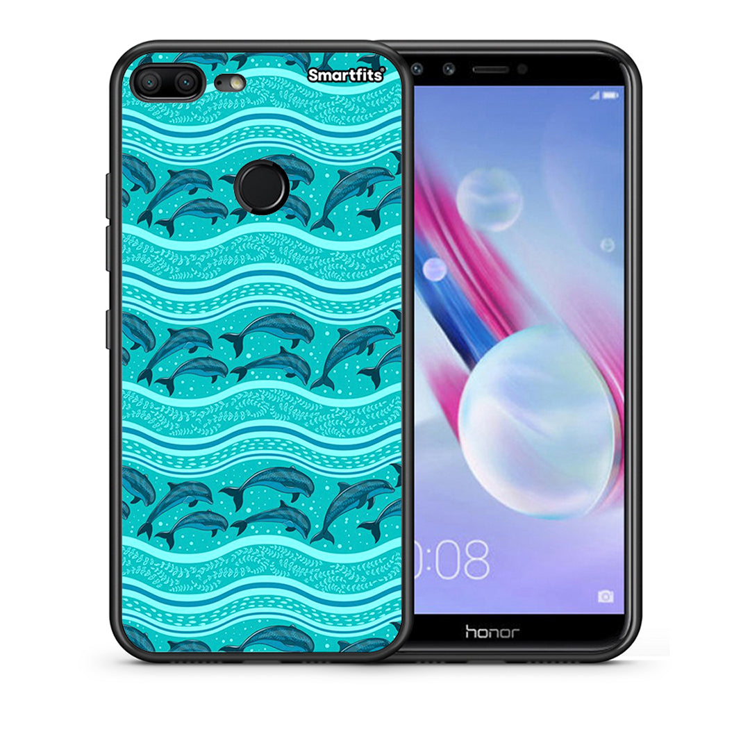 Swimming Dolphins - Honor 9 Lite case