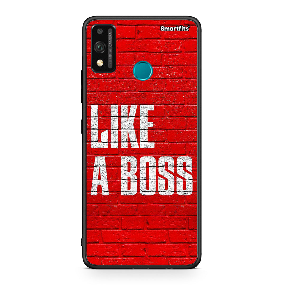 Honor 9X Lite Like A Boss θήκη από τη Smartfits με σχέδιο στο πίσω μέρος και μαύρο περίβλημα | Smartphone case with colorful back and black bezels by Smartfits