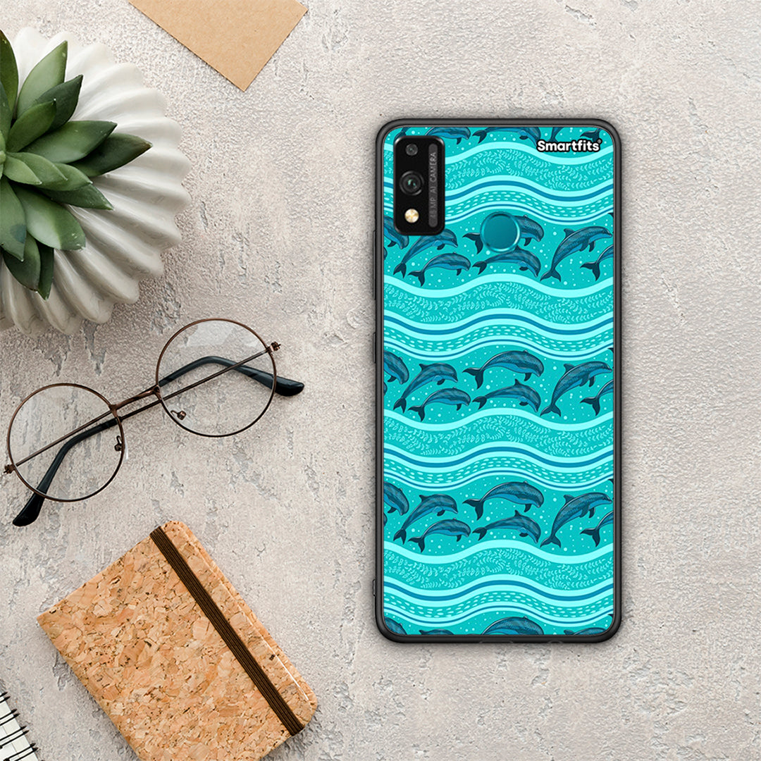 Swimming Dolphins - Honor 9x Lite case