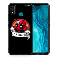 Thumbnail for Θήκη Honor 9X Lite Unicorn Deadpool από τη Smartfits με σχέδιο στο πίσω μέρος και μαύρο περίβλημα | Honor 9X Lite Unicorn Deadpool case with colorful back and black bezels