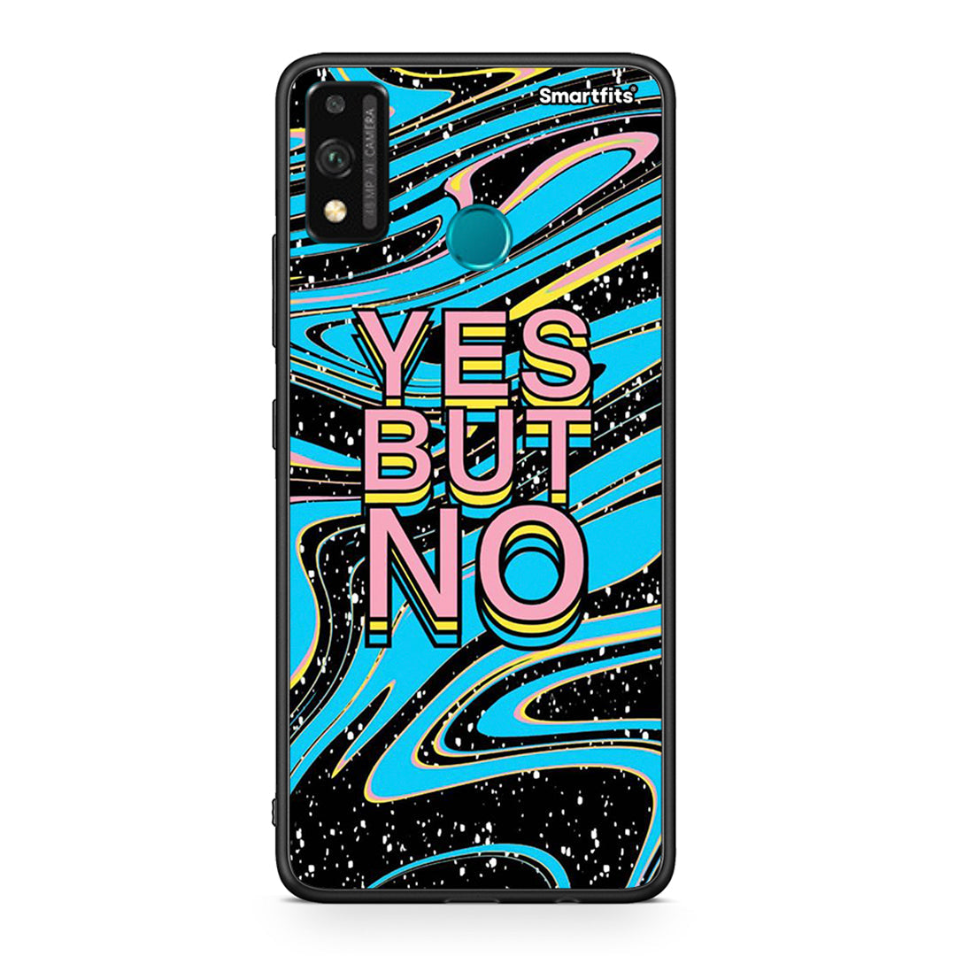 Honor 9X Lite Yes But No θήκη από τη Smartfits με σχέδιο στο πίσω μέρος και μαύρο περίβλημα | Smartphone case with colorful back and black bezels by Smartfits