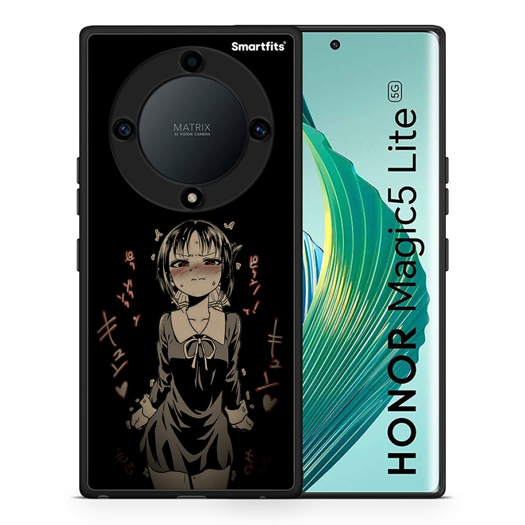 Θήκη Honor Magic5 Lite 5G / X9a Anime Girl από τη Smartfits με σχέδιο στο πίσω μέρος και μαύρο περίβλημα | Honor Magic5 Lite 5G / X9a Anime Girl Case with Colorful Back and Black Bezels