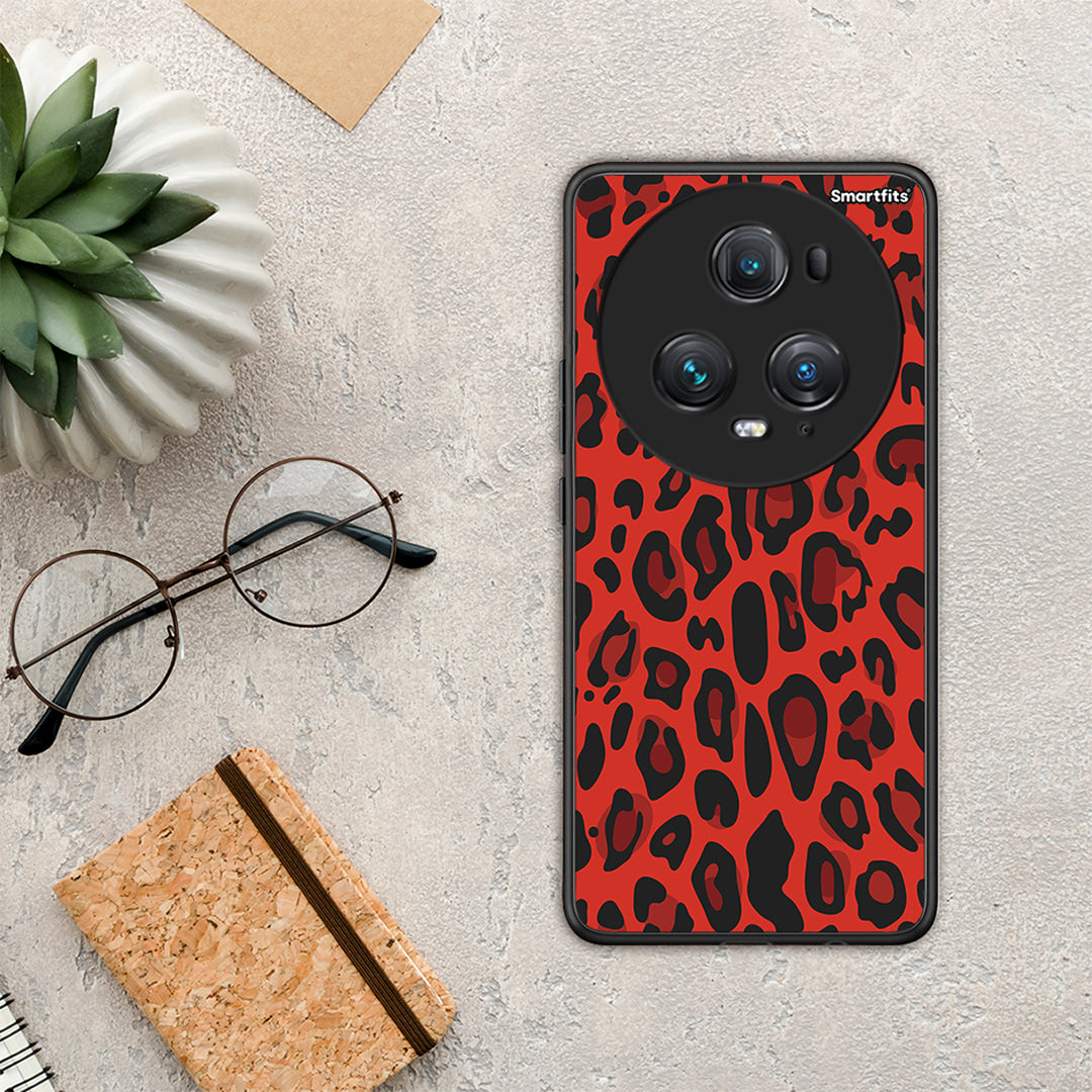 Animal Red Leopard - Honor Magic5 Pro case