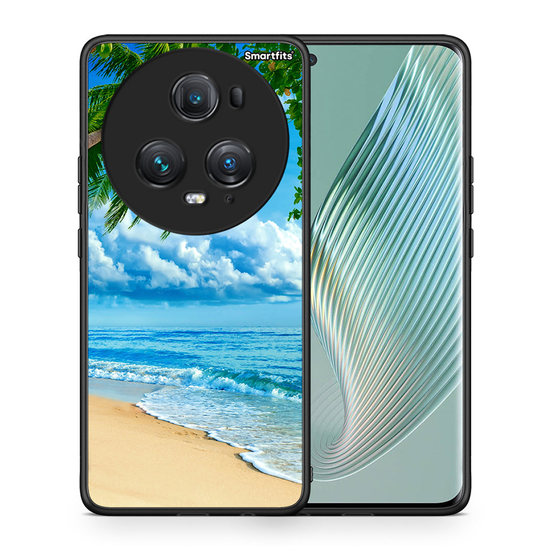 Θήκη Honor Magic5 Pro Beautiful Beach από τη Smartfits με σχέδιο στο πίσω μέρος και μαύρο περίβλημα | Honor Magic5 Pro Beautiful Beach case with colorful back and black bezels