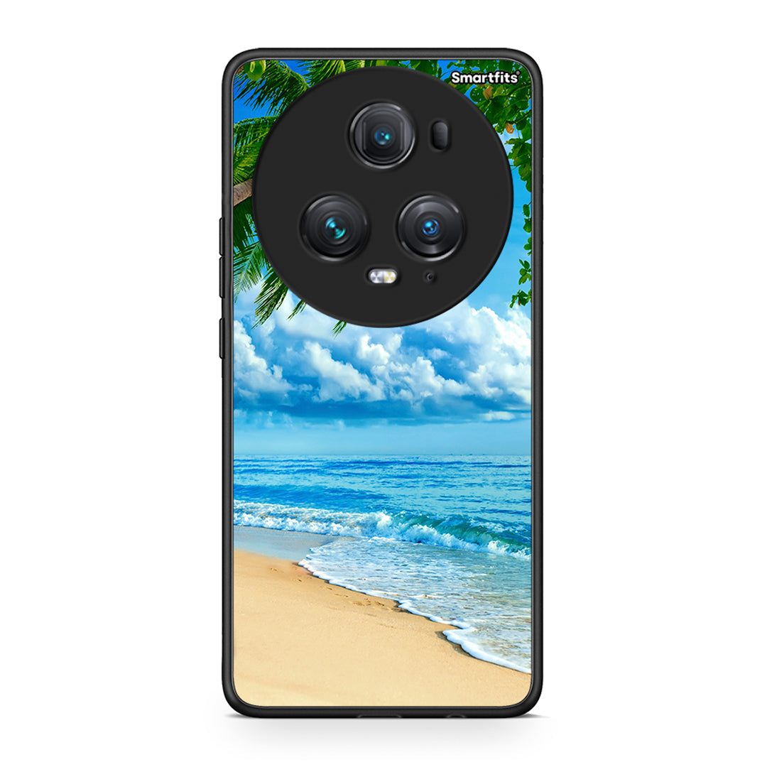 Honor Magic5 Pro Beautiful Beach θήκη από τη Smartfits με σχέδιο στο πίσω μέρος και μαύρο περίβλημα | Smartphone case with colorful back and black bezels by Smartfits