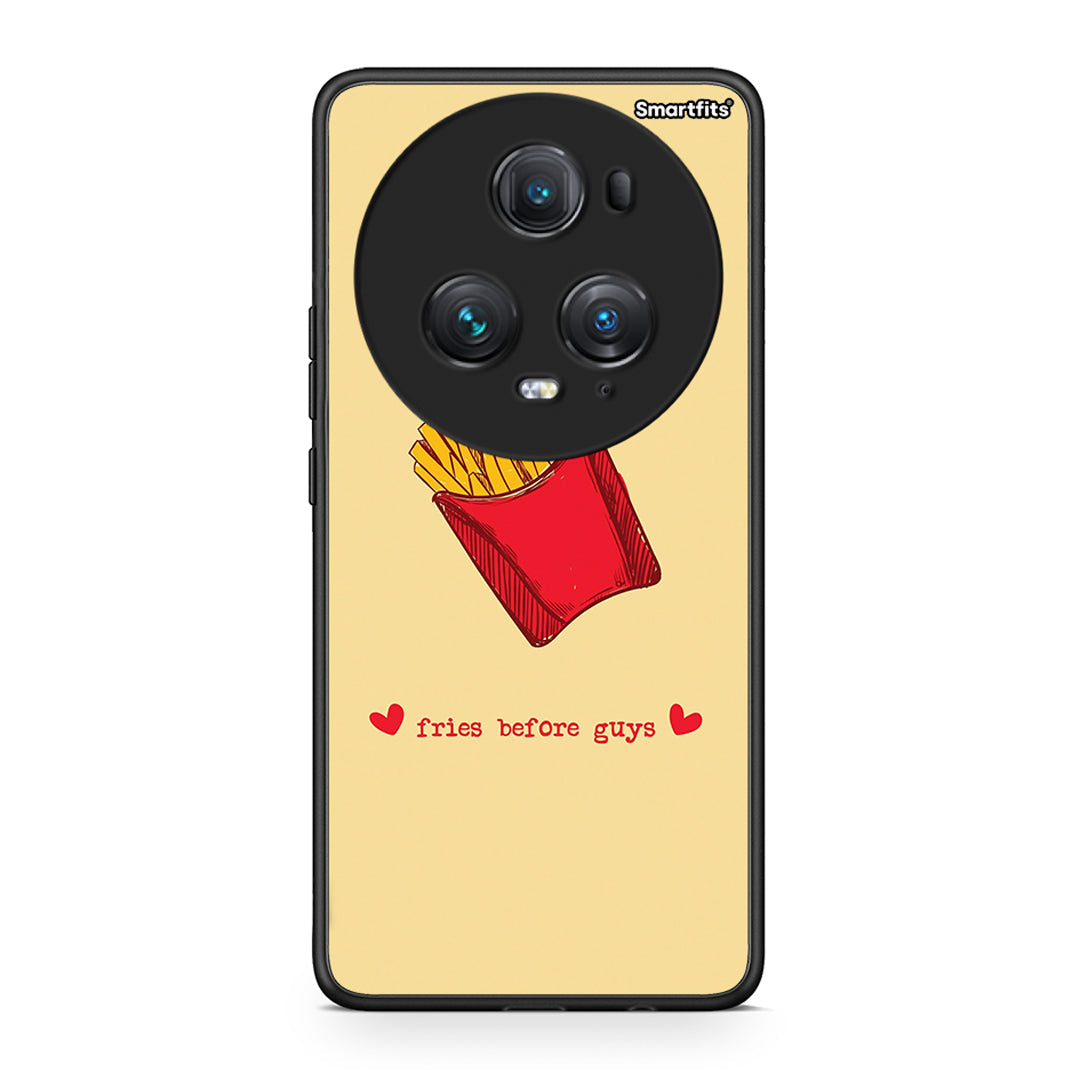 Honor Magic5 Pro Fries Before Guys Θήκη Αγίου Βαλεντίνου από τη Smartfits με σχέδιο στο πίσω μέρος και μαύρο περίβλημα | Smartphone case with colorful back and black bezels by Smartfits