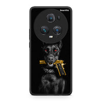 Thumbnail for Honor Magic5 Pro Golden Gun Θήκη Αγίου Βαλεντίνου από τη Smartfits με σχέδιο στο πίσω μέρος και μαύρο περίβλημα | Smartphone case with colorful back and black bezels by Smartfits