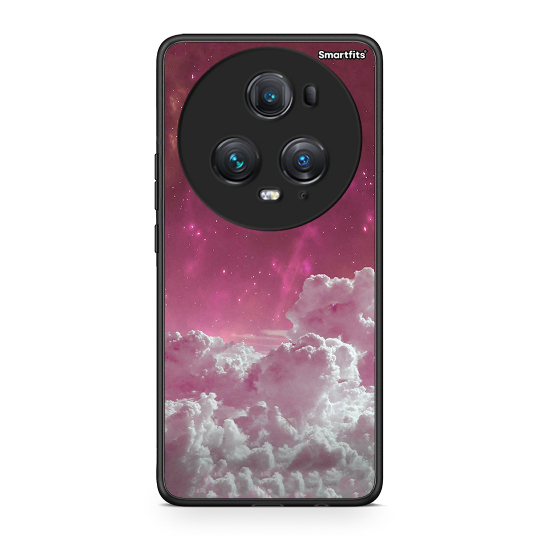 Honor Magic5 Pro Pink Moon Θήκη από τη Smartfits με σχέδιο στο πίσω μέρος και μαύρο περίβλημα | Smartphone case with colorful back and black bezels by Smartfits