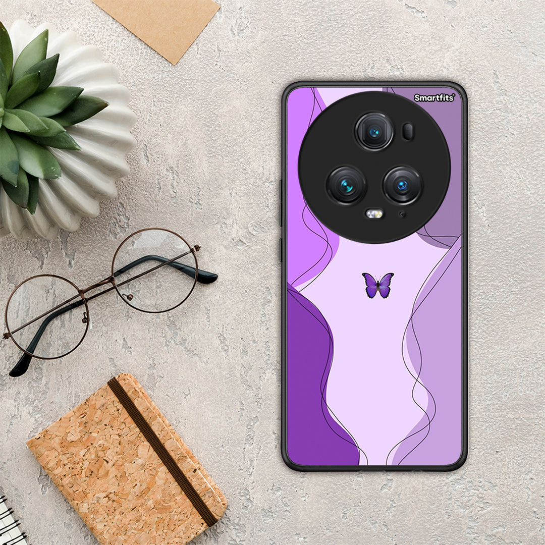 Purple Mariposa - Honor Magic5 Pro case