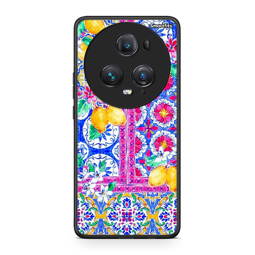 Honor Magic5 Pro Retro Spring θήκη από τη Smartfits με σχέδιο στο πίσω μέρος και μαύρο περίβλημα | Smartphone case with colorful back and black bezels by Smartfits