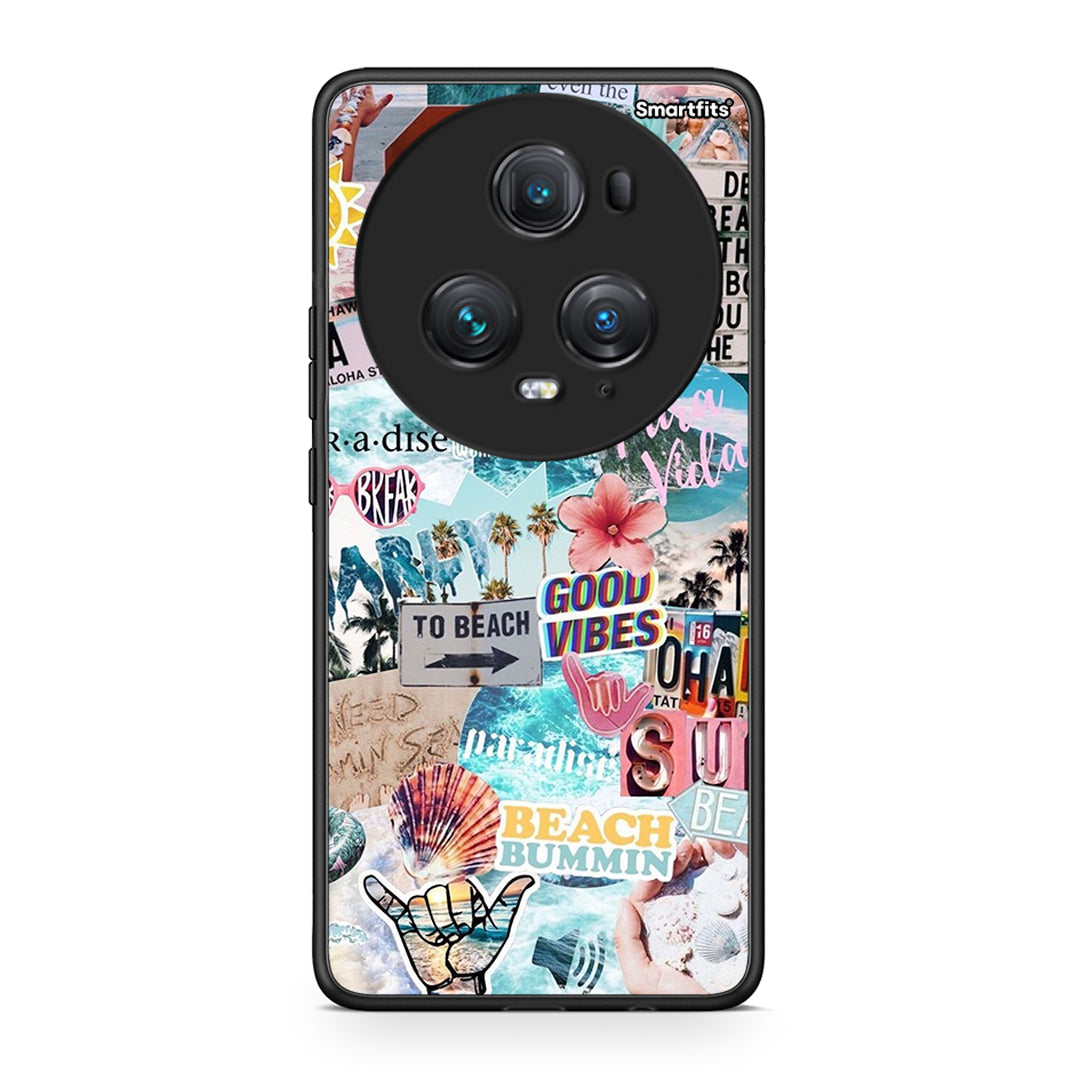 Honor Magic5 Pro Summer Vibes Θήκη από τη Smartfits με σχέδιο στο πίσω μέρος και μαύρο περίβλημα | Smartphone case with colorful back and black bezels by Smartfits