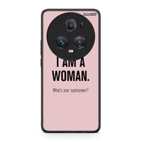 Thumbnail for Honor Magic5 Pro Superpower Woman θήκη από τη Smartfits με σχέδιο στο πίσω μέρος και μαύρο περίβλημα | Smartphone case with colorful back and black bezels by Smartfits